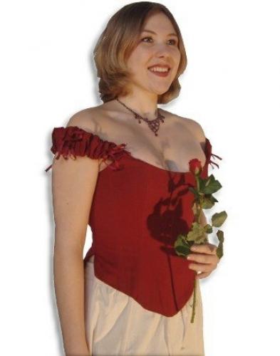 LEONARDO CARBONE Corsage - Farbe: weinrot - Gr��e: S