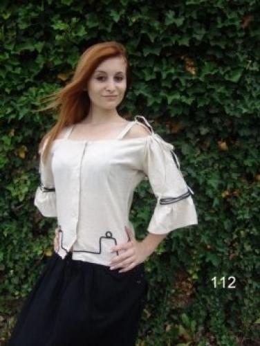 LEONARDO CARBONE Leinenbluse - Gre: L - Farbe: natur