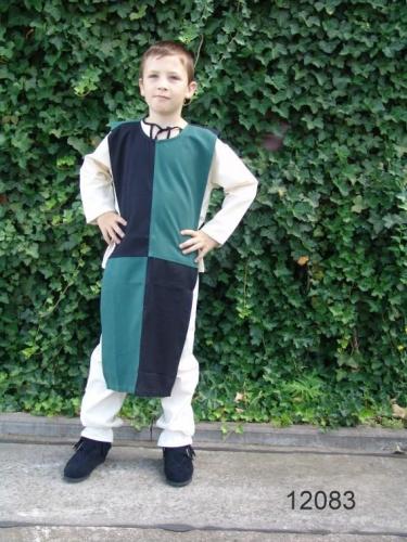 LEONARDO CARBONE Waffenrock fr Kinder - Gre: Einheitsgre - Farbe: schwarz/blau