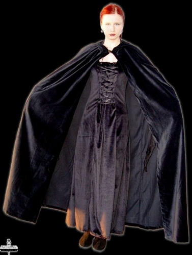 LEONARDO CARBONE Samt-Umhang - Farbe: schwarz - Gr��e: Einheitsgr��e