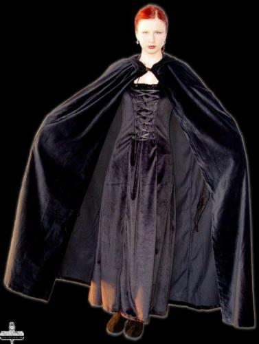 LEONARDO CARBONE Samt-Umhang - Farbe: dunkelblau - Gr��e: Einheitsgr��e