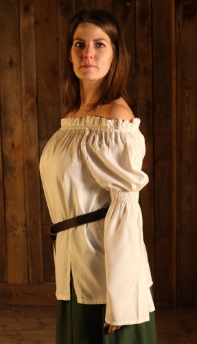 LEONARDO CARBONE Mittelalter-Bluse - Gr��e: XXL - Farbe: dunkelbraun