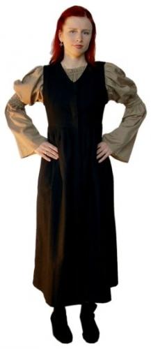 LEONARDO CARBONE Mittelalter-Bluse - Gr��e: S/M - Farbe: dunkelbraun