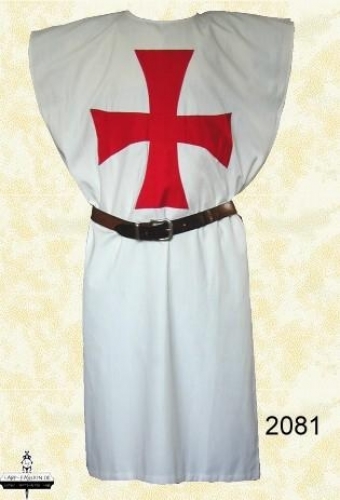 LEONARDO CARBONE Waffenrock der Templer - Gr��e: Einheitsgr��e - Farbe: wei�/rot