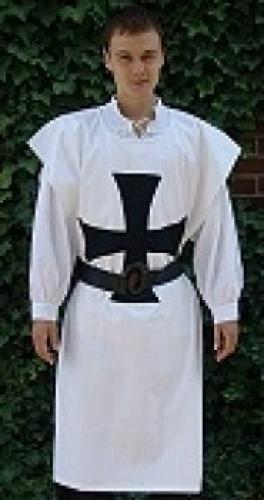 LEONARDO CARBONE Waffenrock der Templer - Gr��e: Einheitsgr��e - Farbe: wei�/schwarz