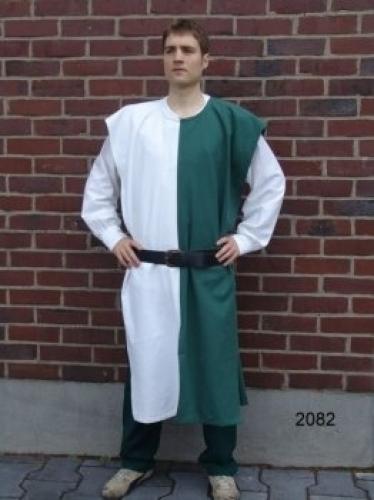 LEONARDO CARBONE Waffenrock zweifarbig - Gr��e: Einheitsgr��e - Farbe: gr�n/wei�