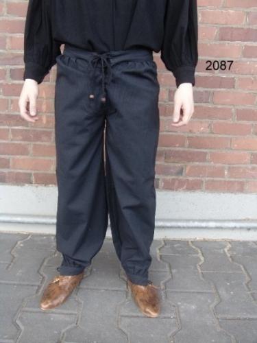 LEONARDO CARBONE Mittelalterhose mit Schn�rung - Farbe: schwarz - Gr��e: S
