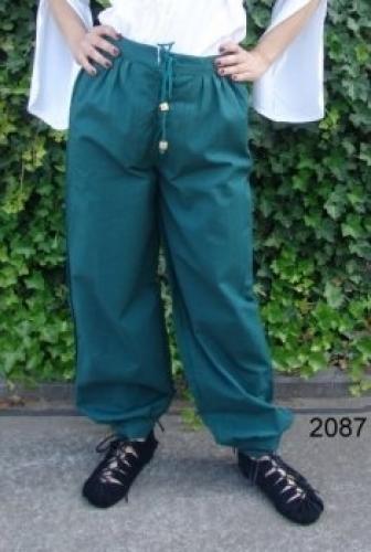 LEONARDO CARBONE Mittelalterhose mit Schn�rung - Farbe: gr�n - Gr��e: S