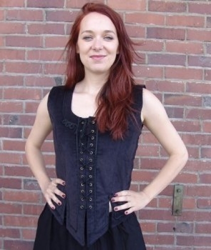 LEONARDO CARBONE Miederjacke �rmellos - Gr��e: L - Farbe: dunkelbraun