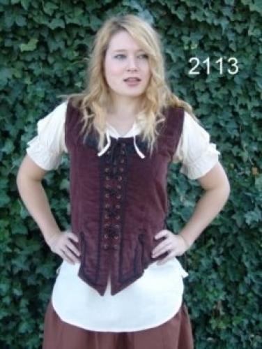 LEONARDO CARBONE Miederjacke �rmellos - Gr��e: S - Farbe: dunkelbraun