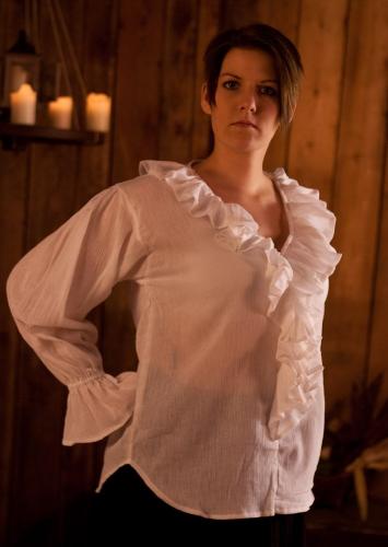 LEONARDO CARBONE R�schenbluse f�r Damen - Farbe: schwarz - Gr��e: L