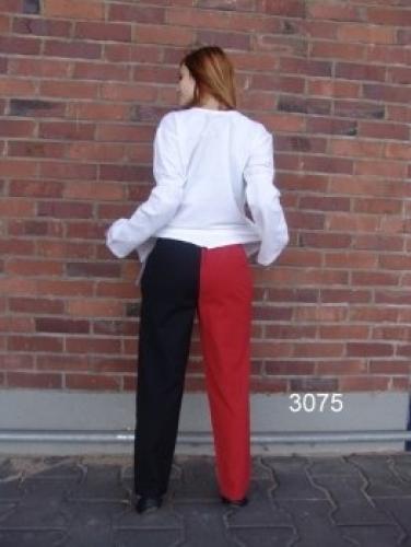 LEONARDO CARBONE Mittelalter-Hose mit Gummizug - Gr��e: S - Farbe: schwarz/rot