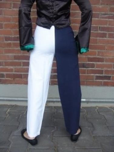 LEONARDO CARBONE Mittelalter-Hose mit Gummizug - Gr��e: S - Farbe: blau/wei�