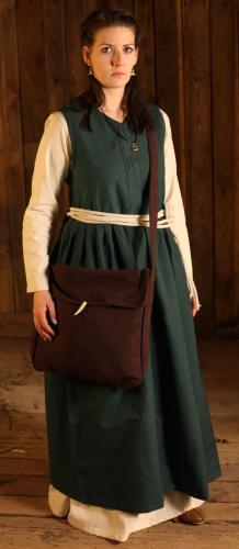 LEONARDO CARBONE Bauernkleid - Gr��e: M - Farbe: dunkelbraun