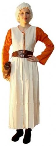 LEONARDO CARBONE Bauernkleid - Gr��e: S - Farbe: natur