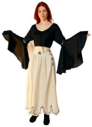 LEONARDO CARBONE Mittelalterrock - Gr��e: L/XL - Farbe: dunkelbraun