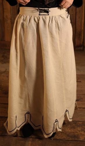 LEONARDO CARBONE Mittelalterrock - Gr��e: S/M - Farbe: natur