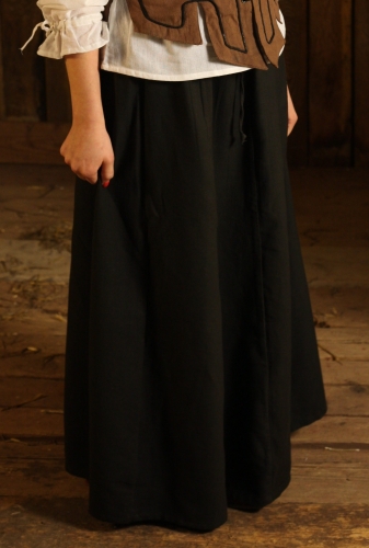 LEONARDO CARBONE Mittelalterlicher Rock - Gr��e: S/M - Farbe: schwarz