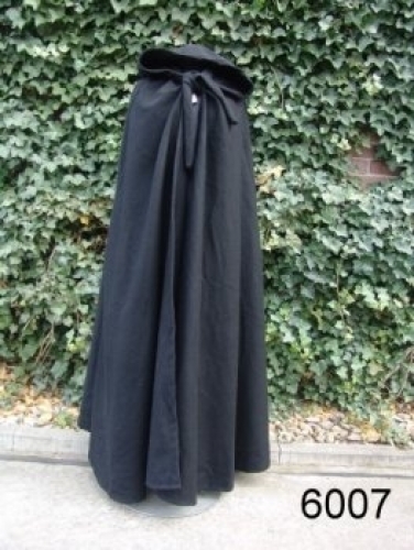 LEONARDO CARBONE Umhang aus Wolle - Farbe: schwarz - Gr��e: Einheitsgr��e