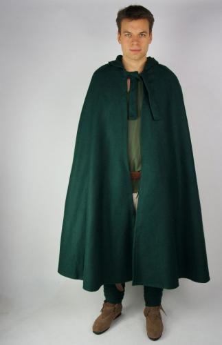 LEONARDO CARBONE Umhang aus Wolle - Farbe: gr�n - Gr��e: Einheitsgr��e