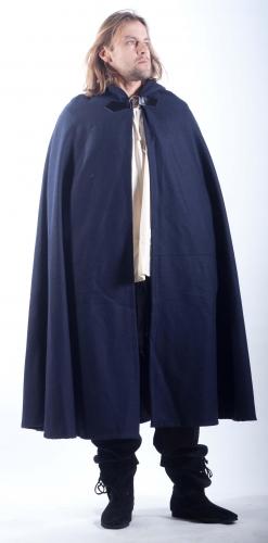 LEONARDO CARBONE Umhang aus Wolle mit Metallschlie�e - Farbe: schwarz - Gr��e: Einheitsgr��e