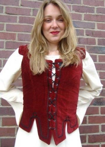 LEONARDO CARBONE Miederjacke - Farbe: weinrot - Gr��e: XXXL