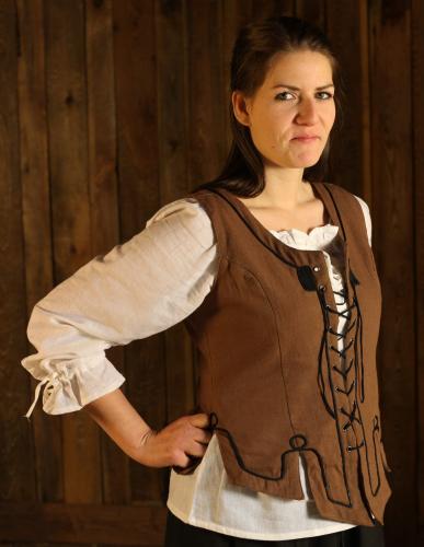 LEONARDO CARBONE Miederweste Baumwolle - Farbe: gr�n - Gr��e: L