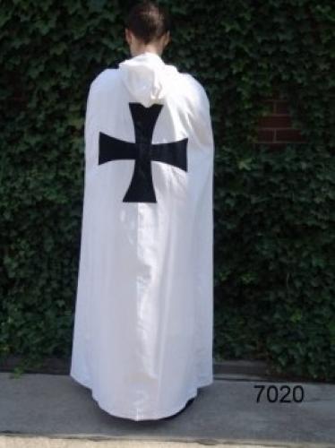 LEONARDO CARBONE Umhang der Tempelritter - Gr��e: Einheitsgr��e - Farbe: wei�/schwarz