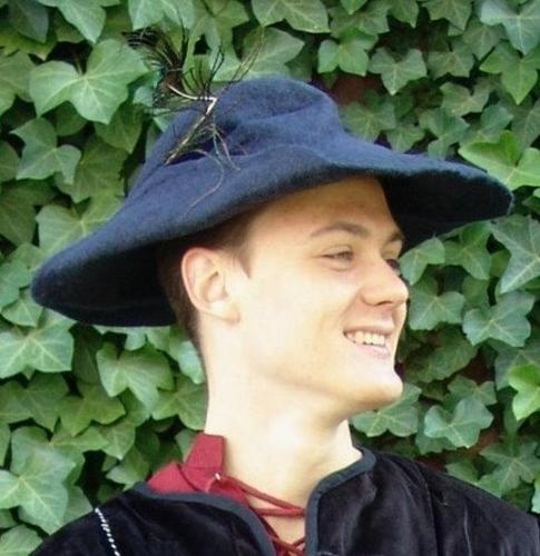 LEONARDO CARBONE Filzhut mit Feder - Farbe: schwarz - Gr��e: Einheitsgr��e