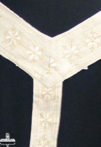 LEONARDO CARBONE Stoffg�rtel mit Stickerei - Gr��e: S/M - Farbe: natur