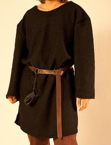 LARP FASHION CAPES Woll-Tunika - Farbe: schwarz - Gr��e: M