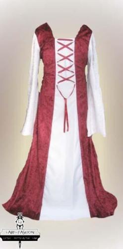 LARP FASHION KLEIDER Mittelalterkleid fr Kinder, Prinzessin - Gre: 12-15 Jahre - Farbe: grn/wei