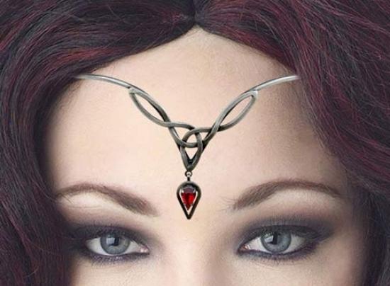 LAZELL HISTORIC Tiara Triquetta - Farbe: grn