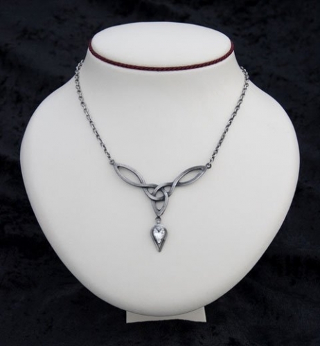 LAZELL HISTORIC Halskette Keltisches Herz - Farbe: schwarz