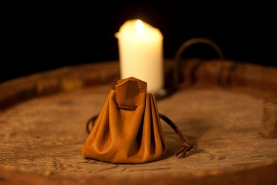 PERA PERIS Lederbeutel - Farbe: hellbraun