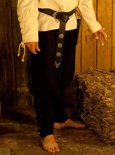 PERA PERIS Mittelalter Langg�rtel 4,5cm - Farbe: dunkelbraun