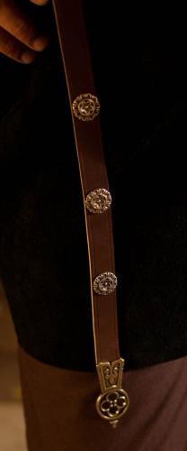 PERA PERIS Mittelalter Langgrtel 2,2cm - Farbe: dunkelbraun