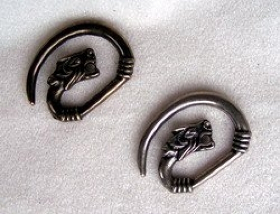 PERA PERIS Wolfskopf-Schliee - Farbe: silber