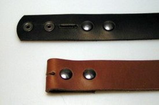 PERA PERIS Mittelalter-Wechselg�rtel ohne Schnalle - Gr��e: S/M - Farbe: dunkelbraun