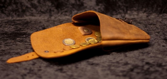 NECESSARY EVIL Mittelalterliche Grteltasche klein - Farbe: dunkelbraun