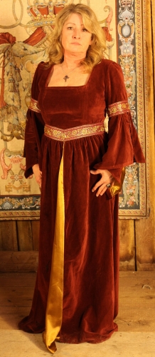 SUPREME REPLICAS Mittelalterkleid Samtkleid - Gre: S