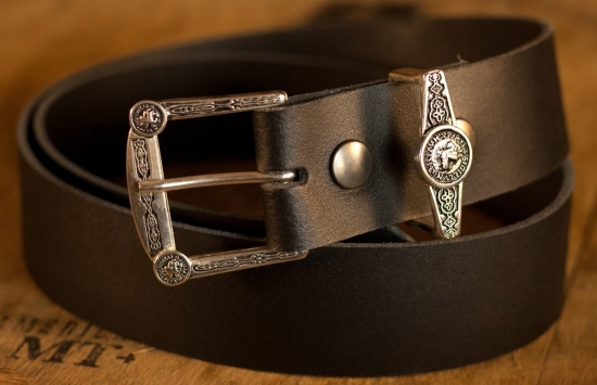 PERA PERIS G�rtel Tempelritter 4cm - Farbe: schwarz - Gr��e: XXL