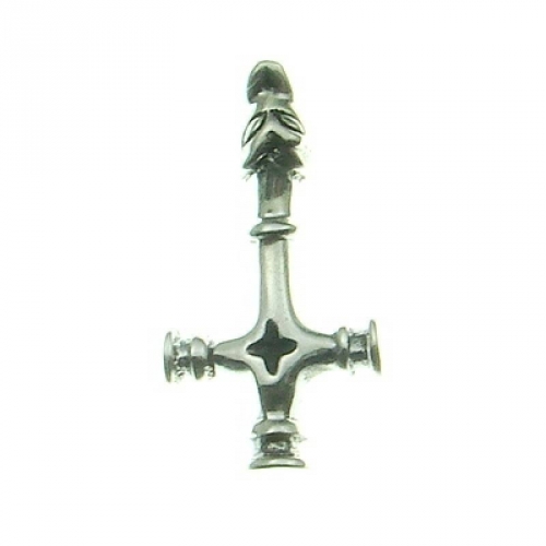 MEGALITH Silberanhnger Islndisches Wolfskreuz massiv