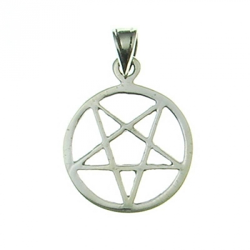 MEGALITH Silberanhnger Pentagramm