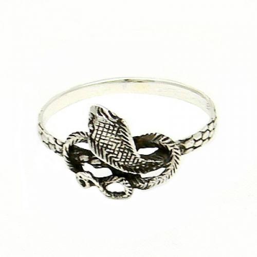 MEGALITH Silberring Schlangenring - Ringgr��e: 64