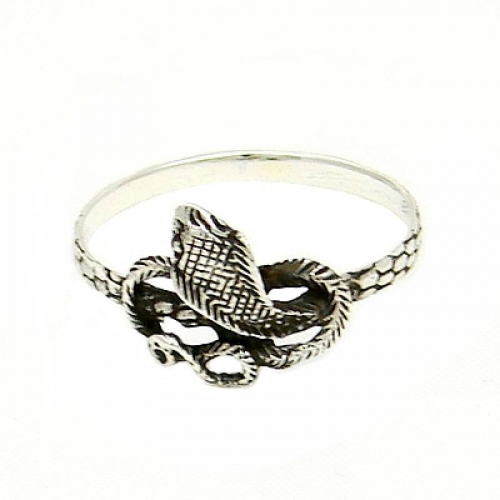 MEGALITH Silberring Schlangenring - Ringgr��e: 66