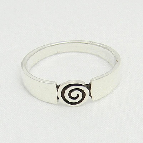 MEGALITH Silberring Spirale - Ringgr��e: 60
