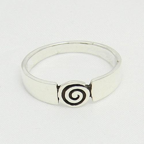 MEGALITH Silberring Spirale - Ringgre: 64