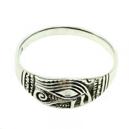 MEGALITH Silberring Auge des Horus - Ringgr��e: 60