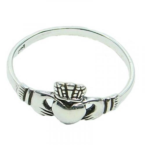 MEGALITH Silberring Claddagh - Ringgr��e: 70